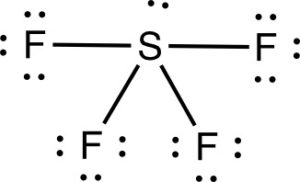 Molecular geometry of sulfur tetrafluride--seesaw